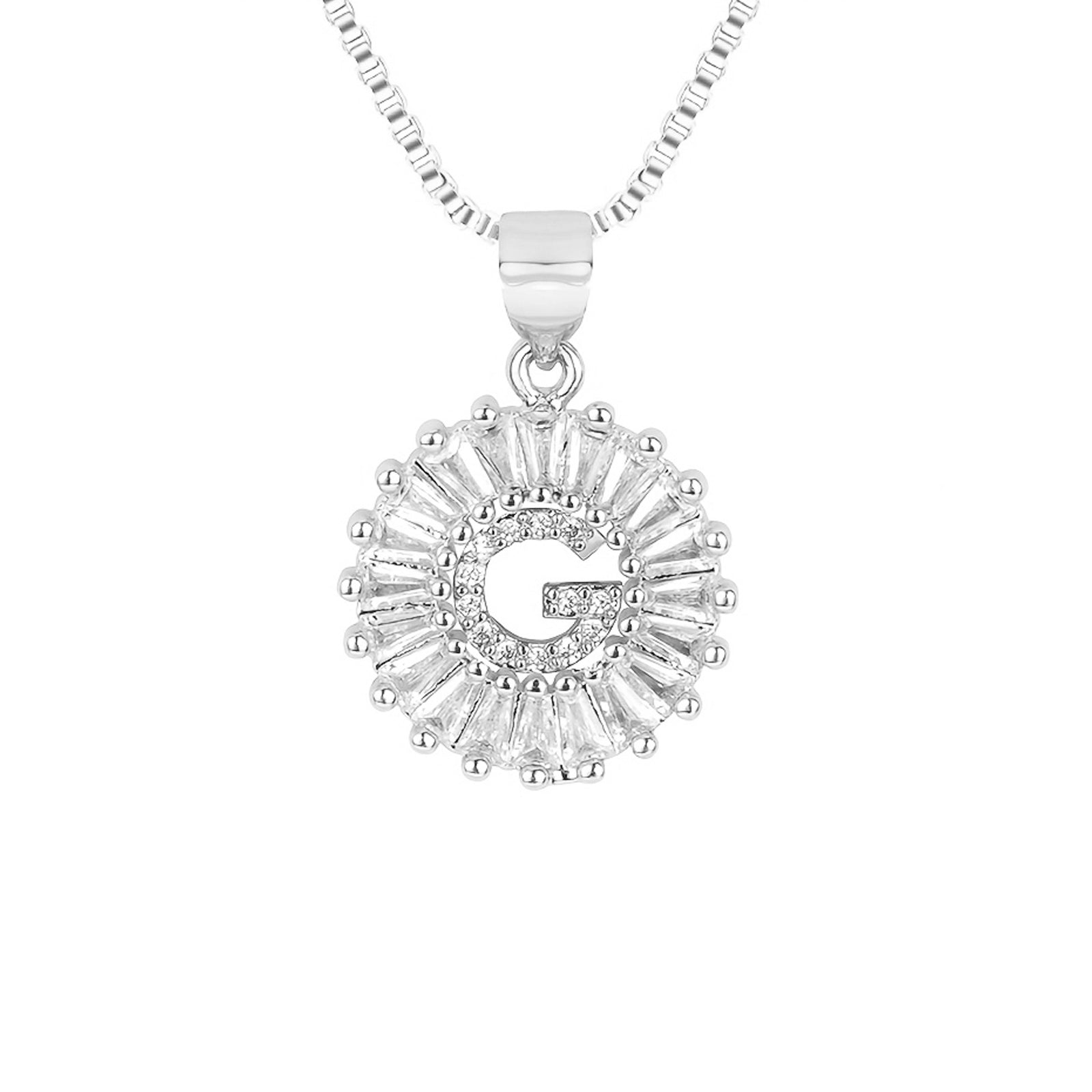 circle initial necklace
