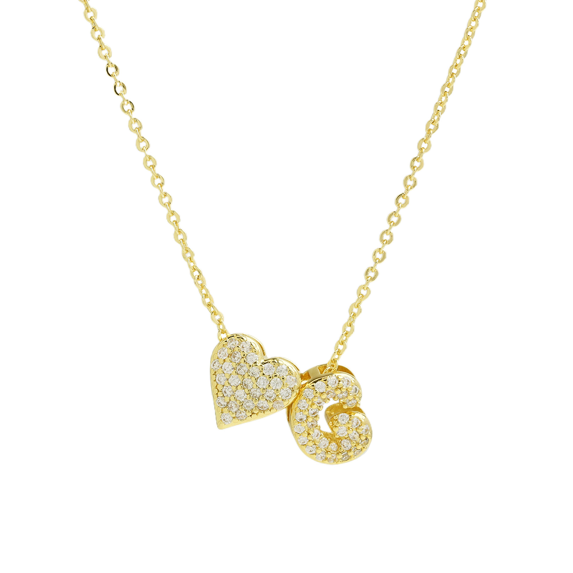 elegant statement love letter initial necklace