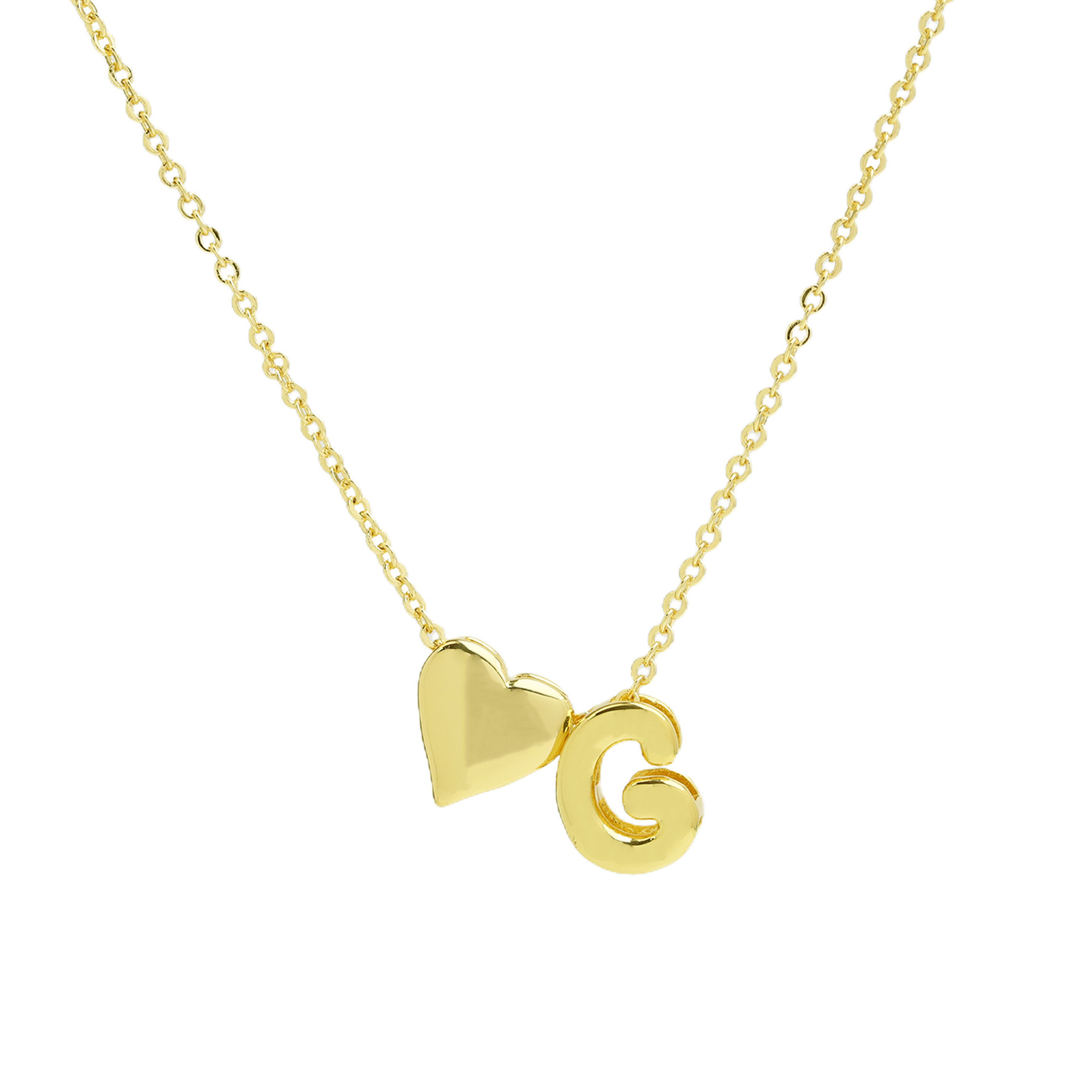 elegant statement love letter initial necklace