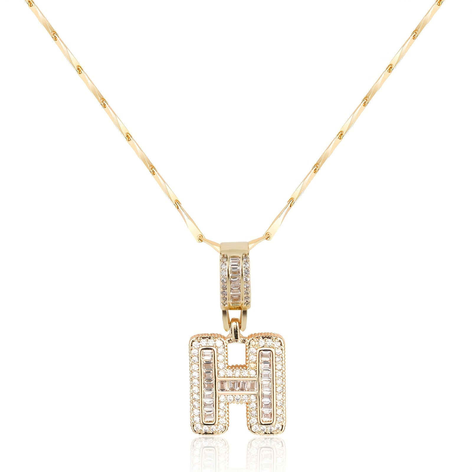 Bold Initial Necklace in gold