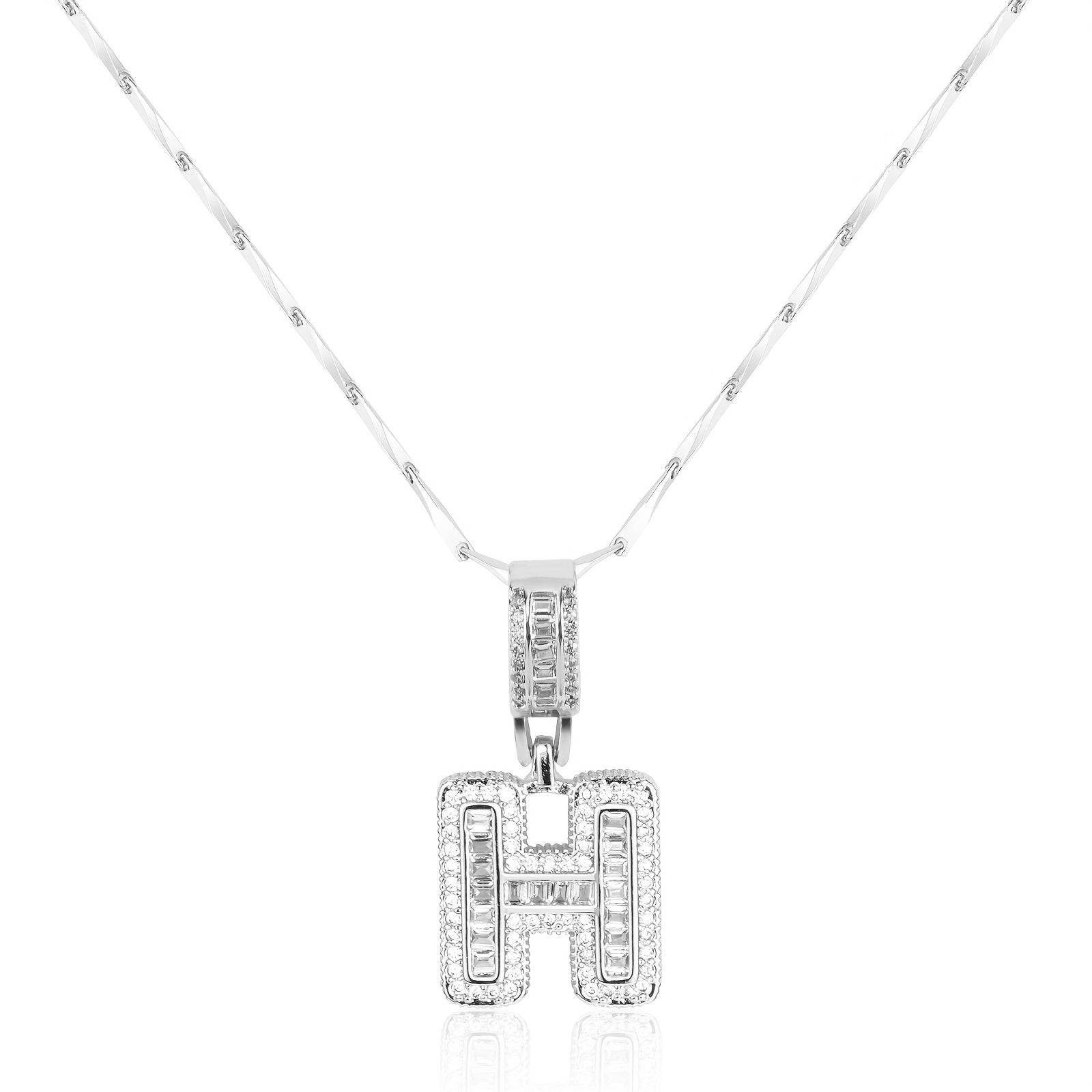 bold initial necklace
