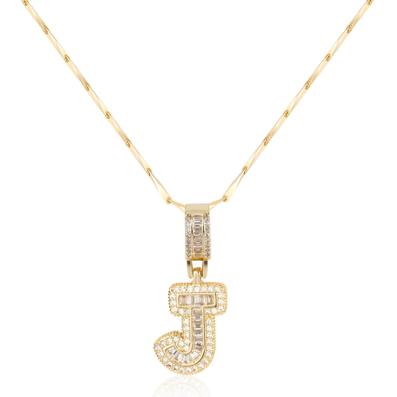 Bold Initial Necklace in gold