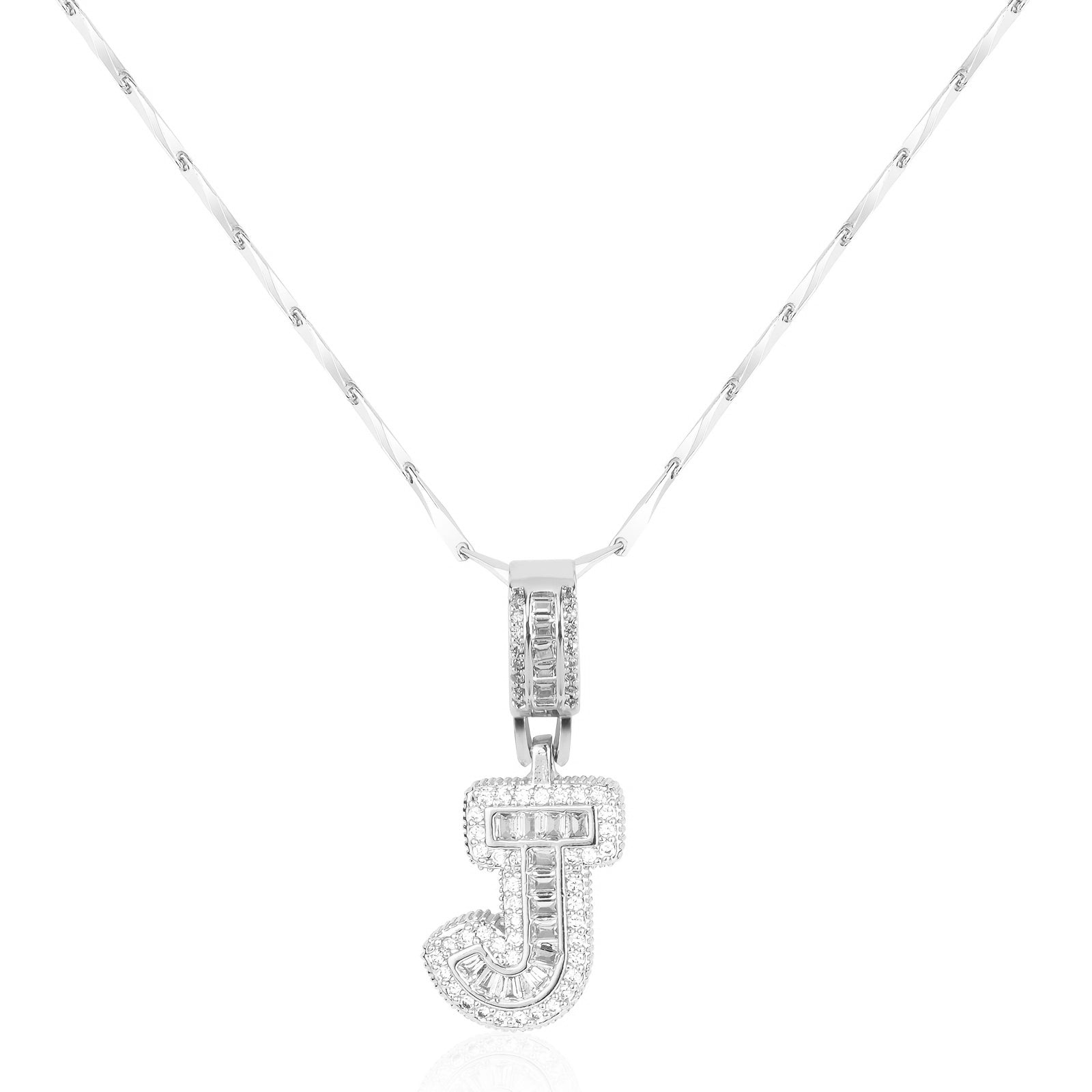 bold initial necklace