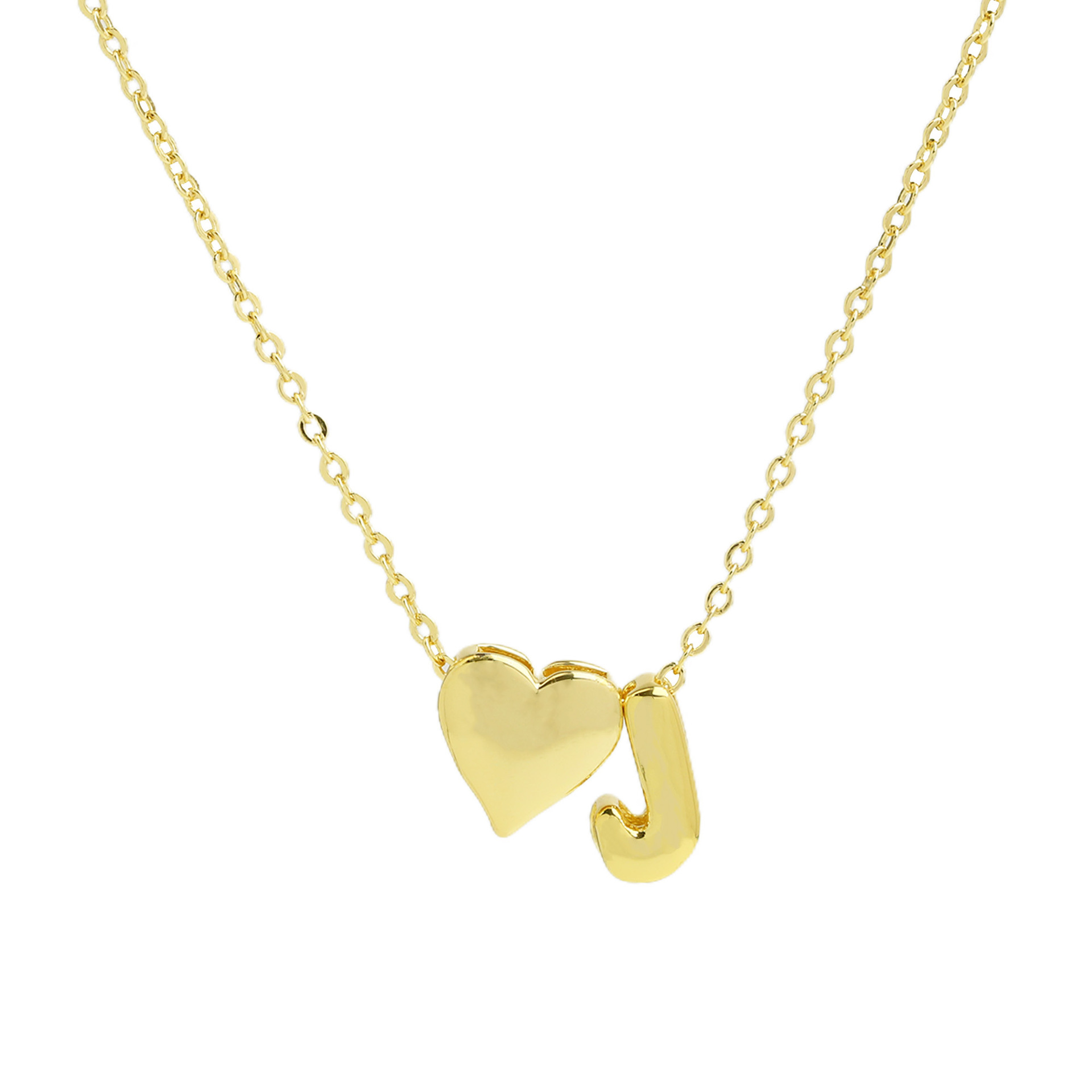 elegant statement love letter initial necklace