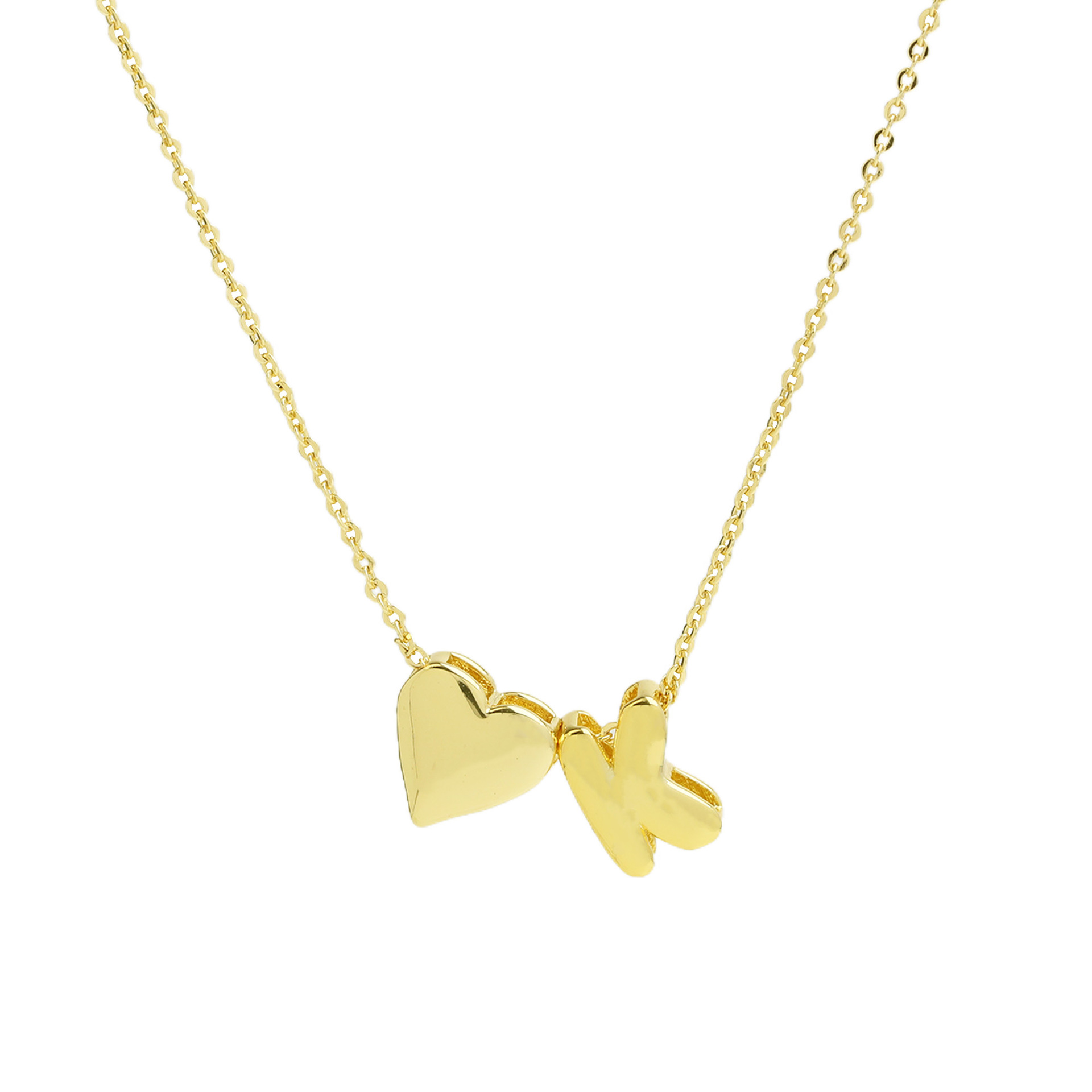 elegant statement love letter initial necklace