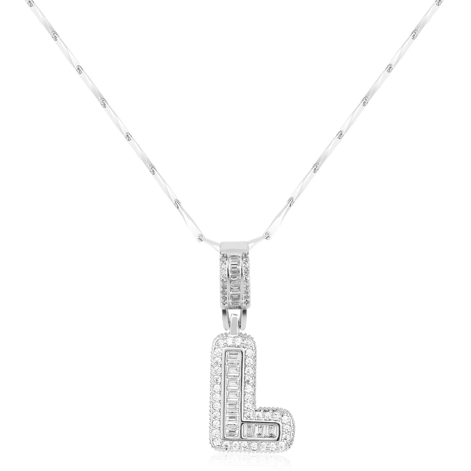 bold initial necklace