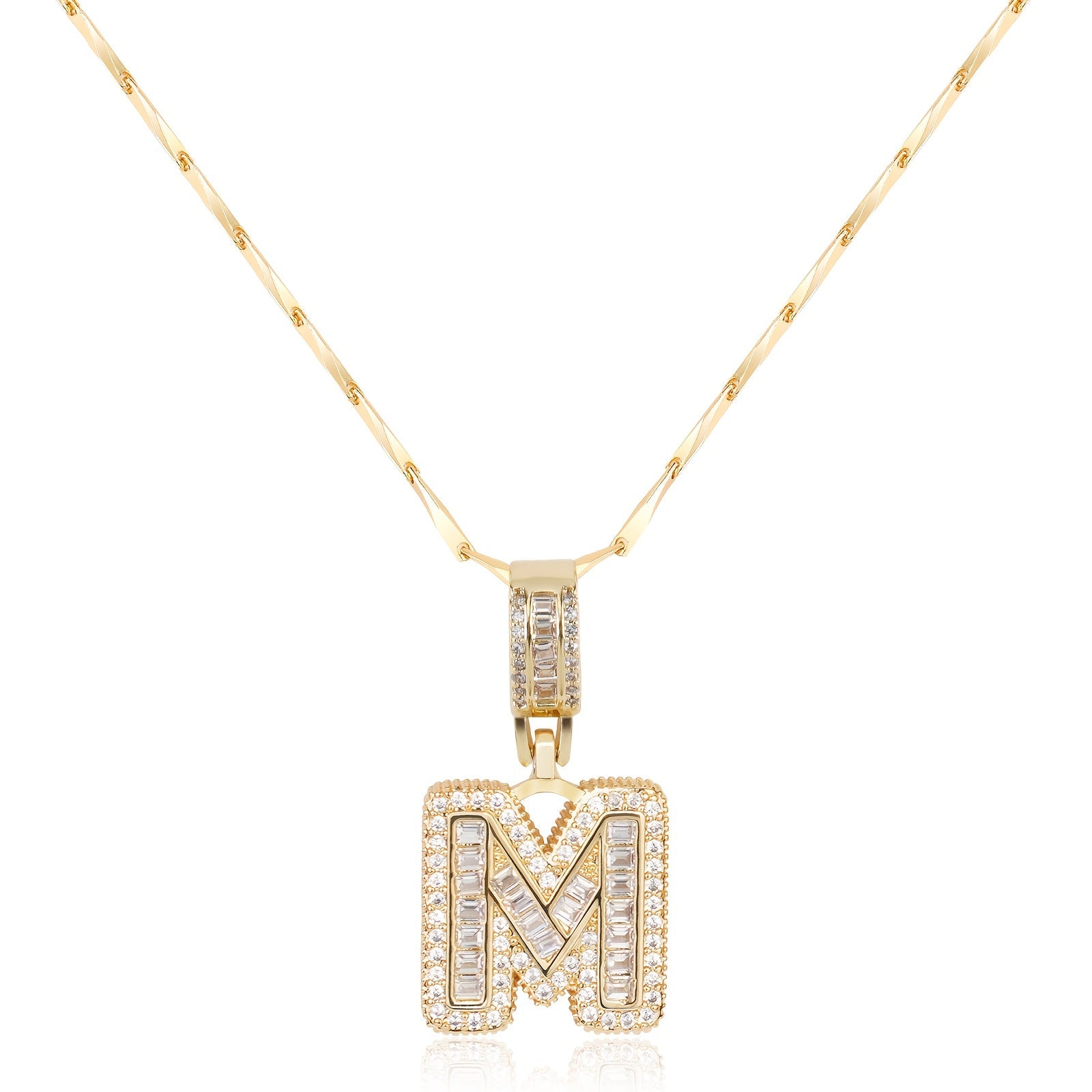 Bold Initial Necklace in gold