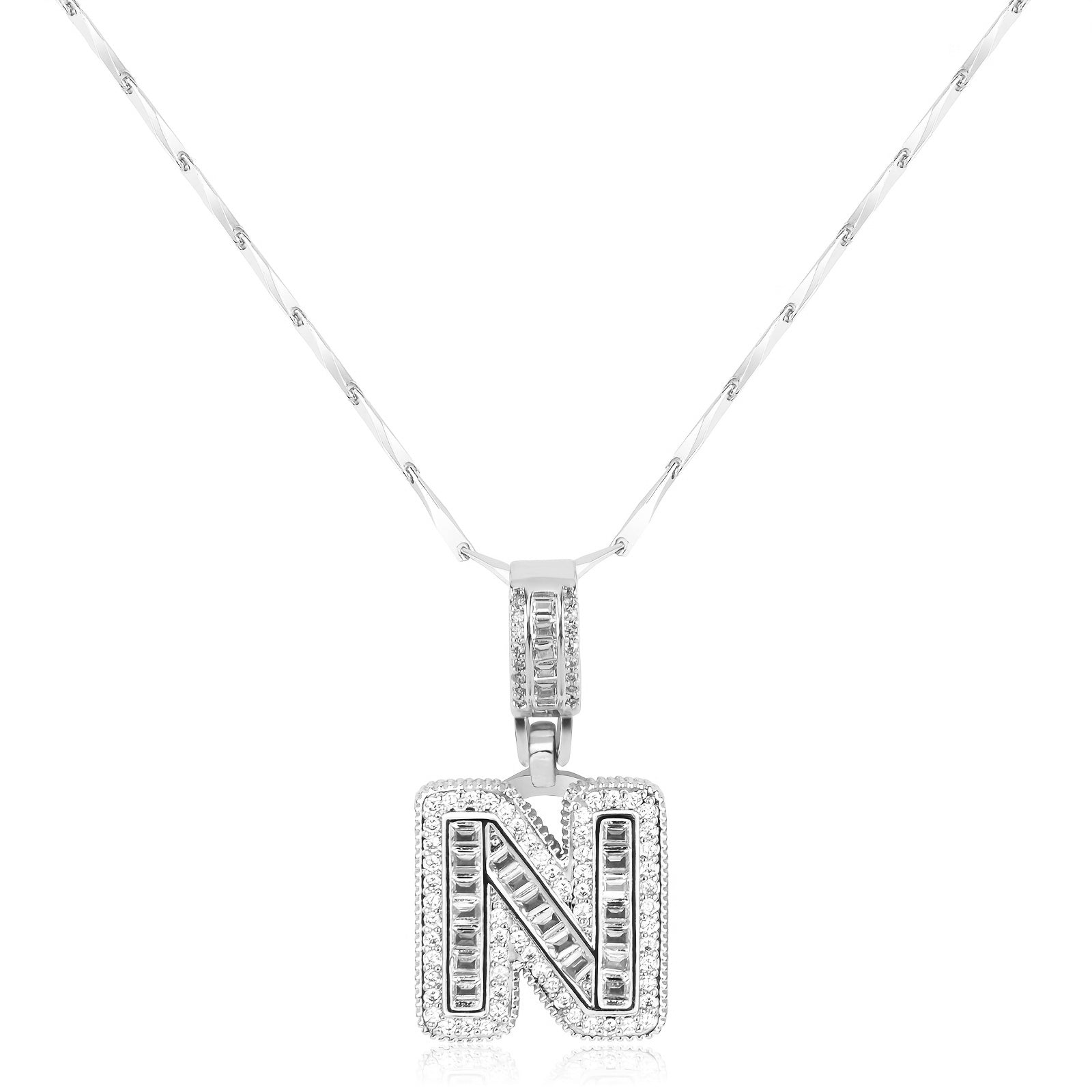 bold initial necklace
