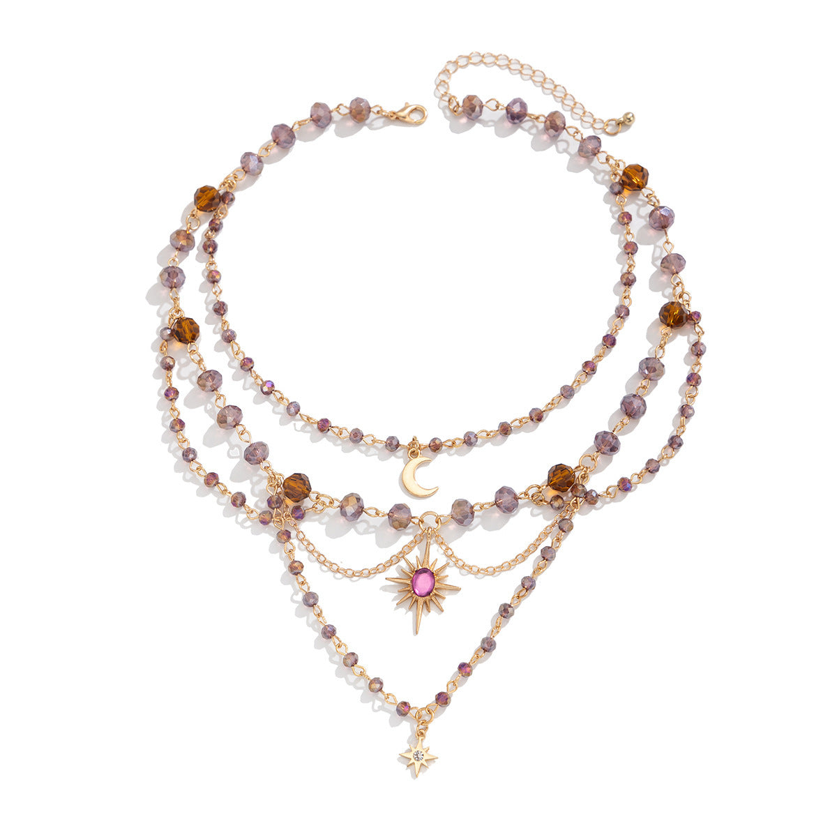 Celestial Layered Astrology Necklace
