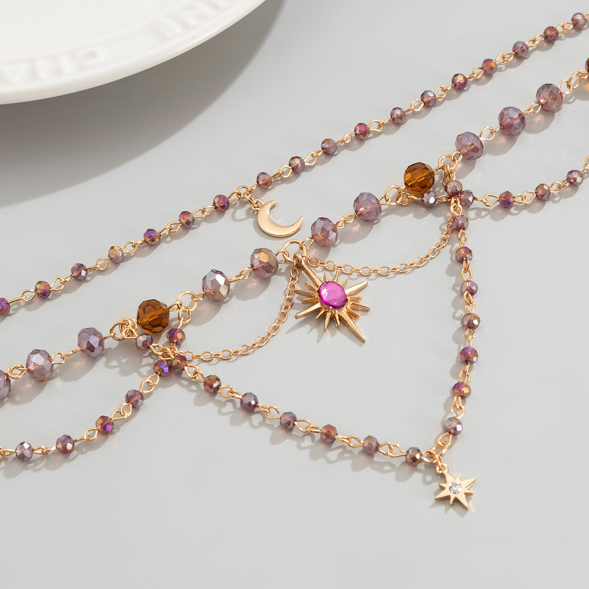 Celestial Layered Astrology Necklace