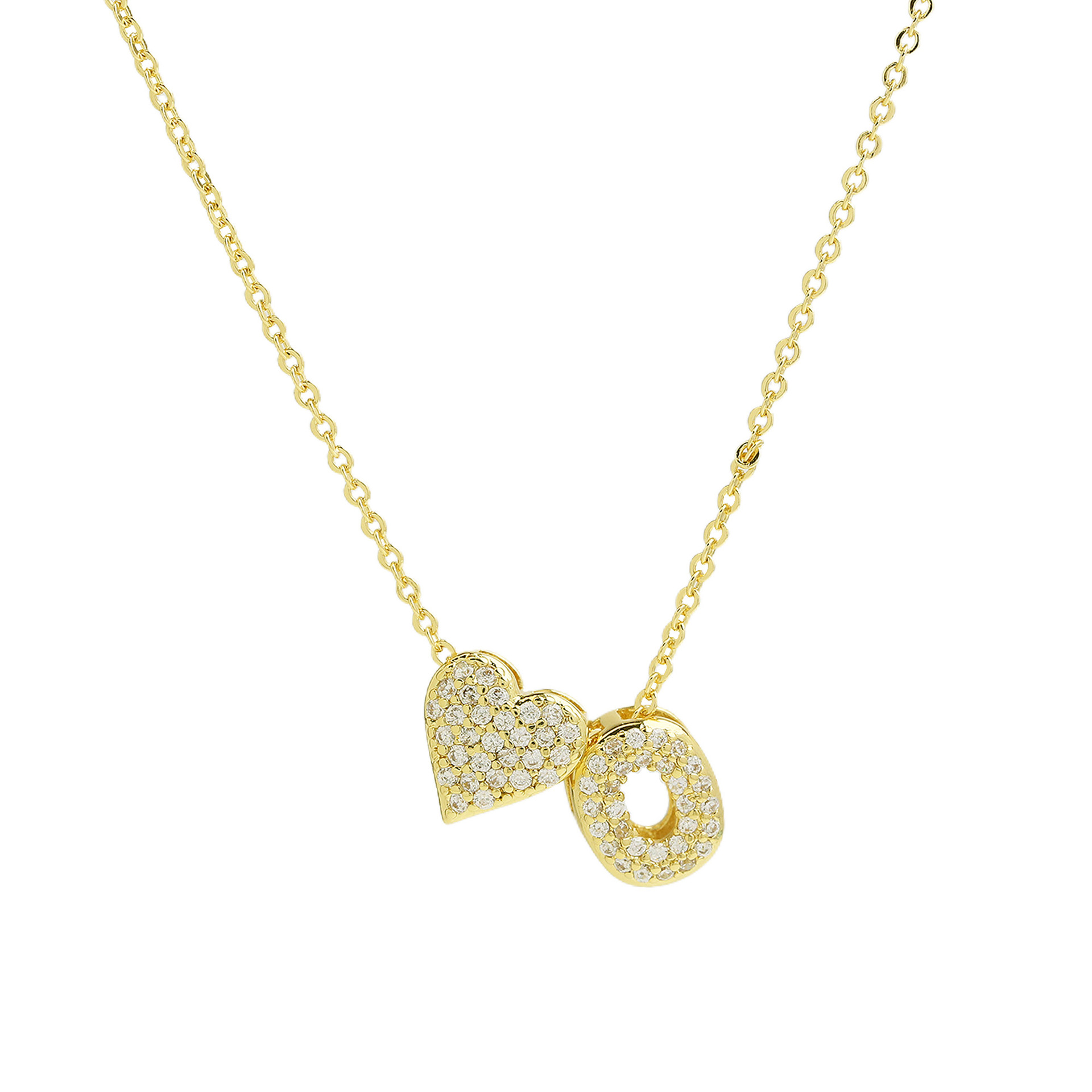 elegant statement love letter initial necklace