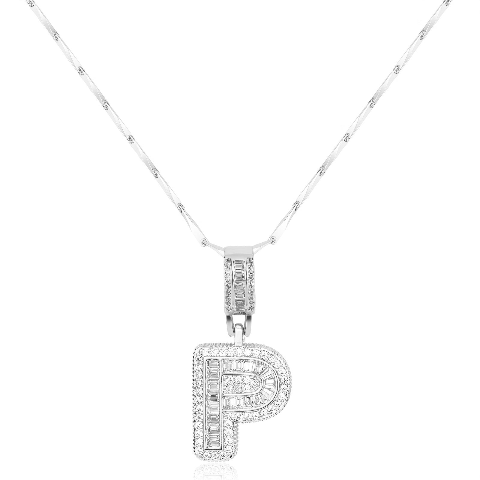 bold initial necklace