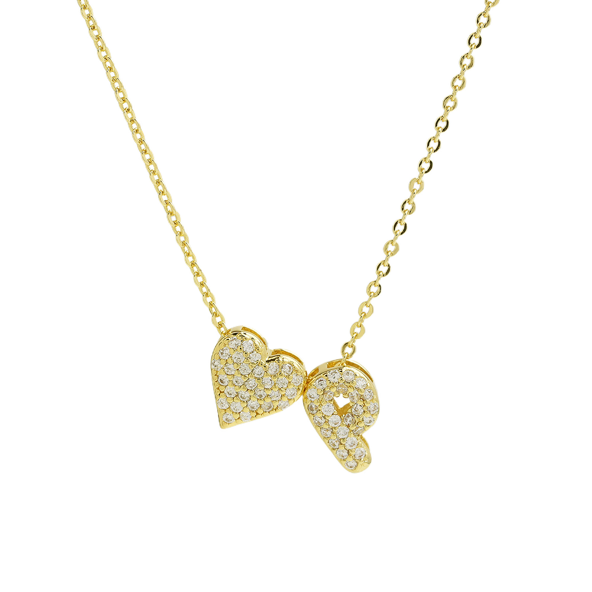 elegant statement love letter initial necklace