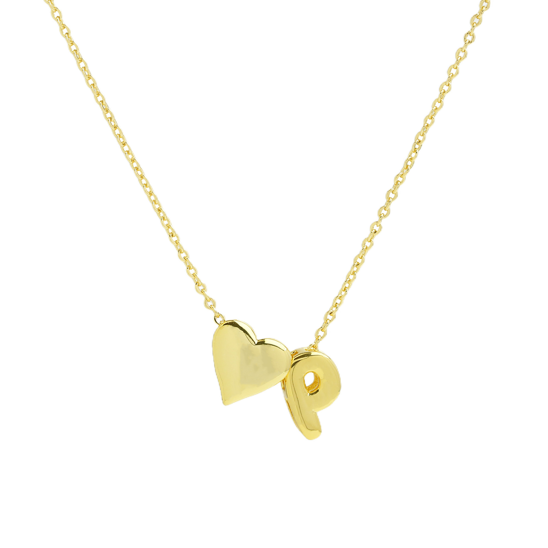 elegant statement love letter initial necklace