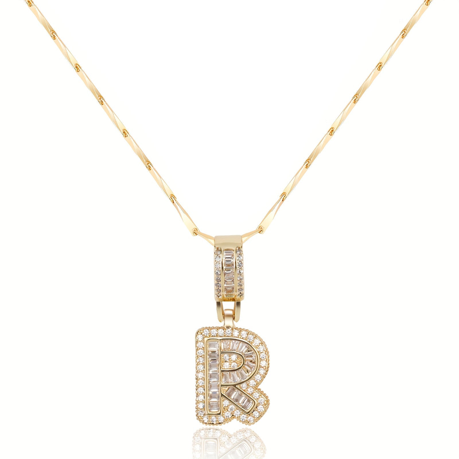 Bold Initial Necklace in gold