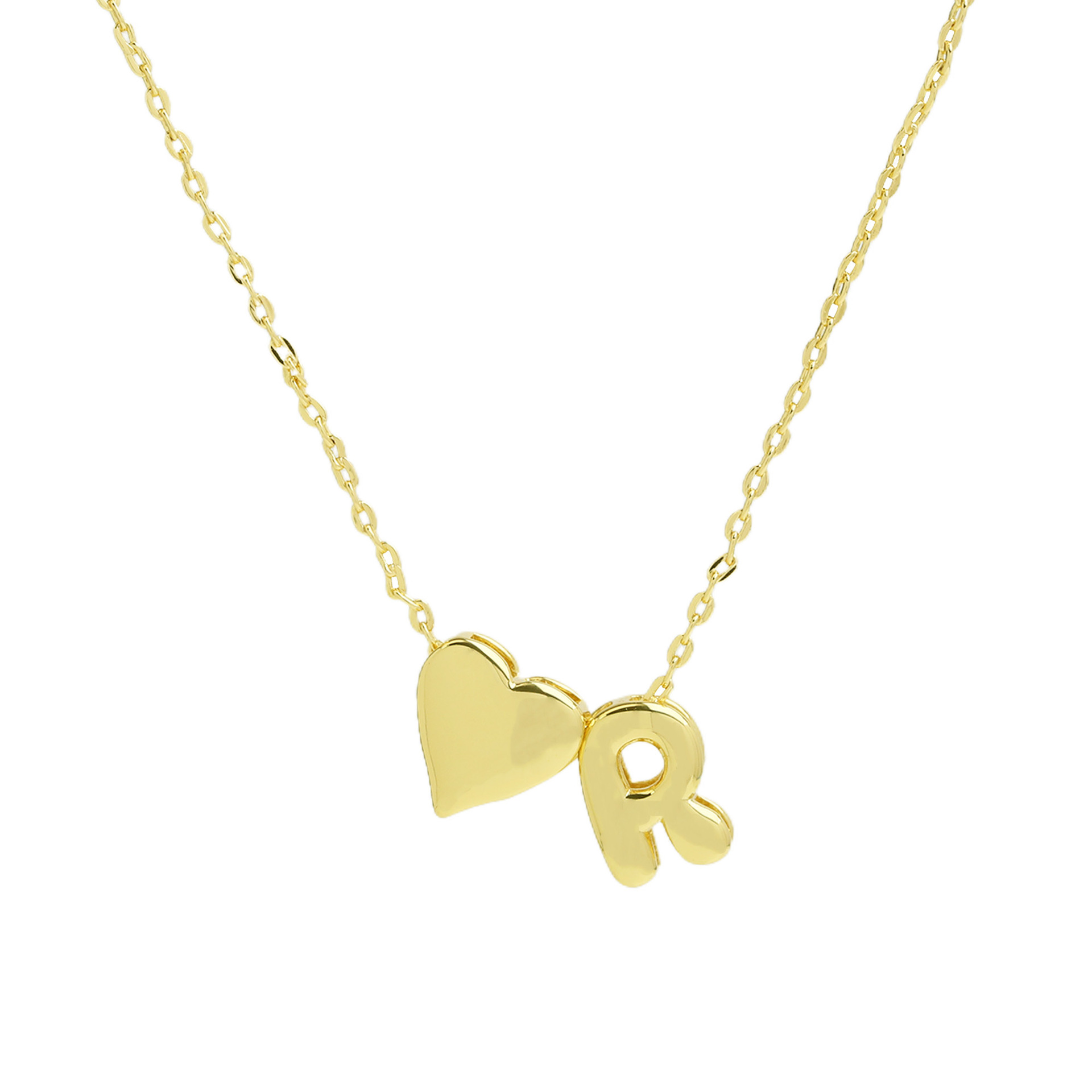elegant statement love letter initial necklace
