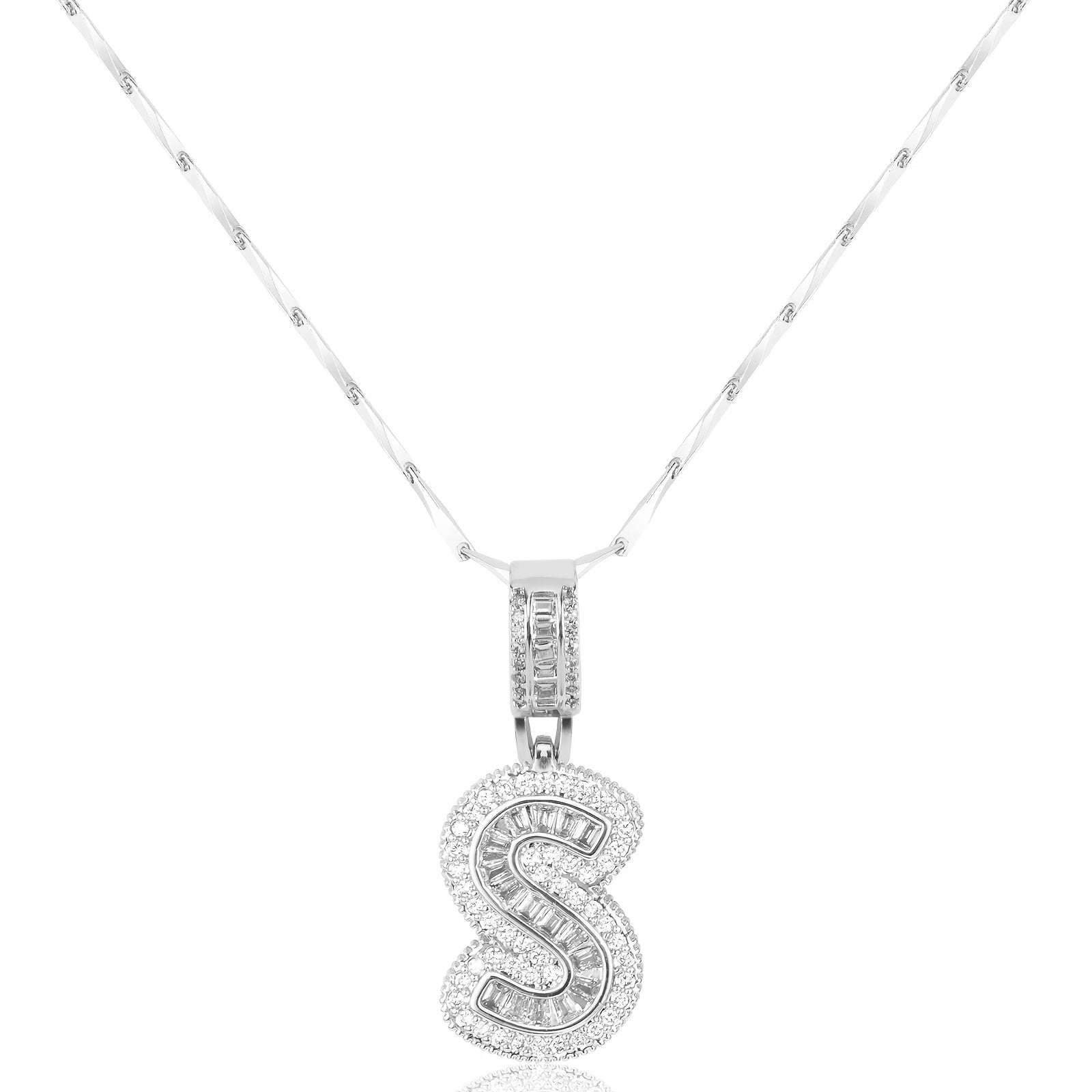 bold initial necklace