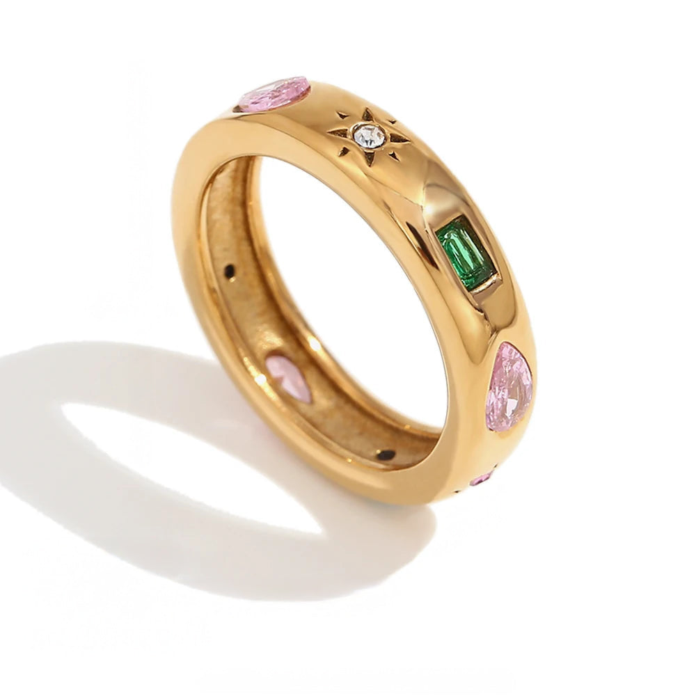 18k Gem Pop Ring in gold