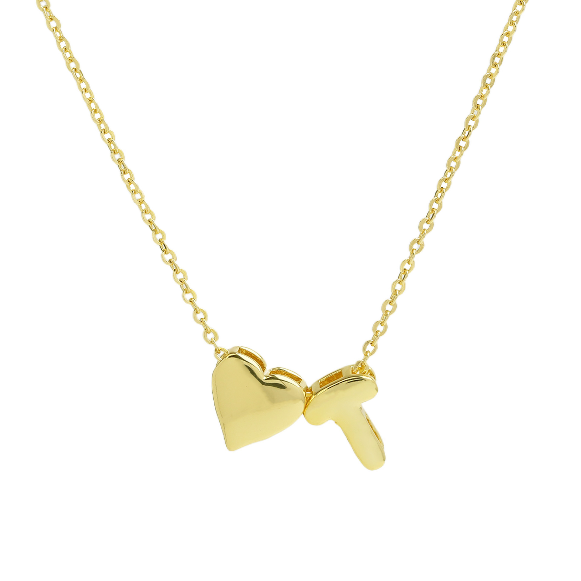 elegant statement love letter initial necklace
