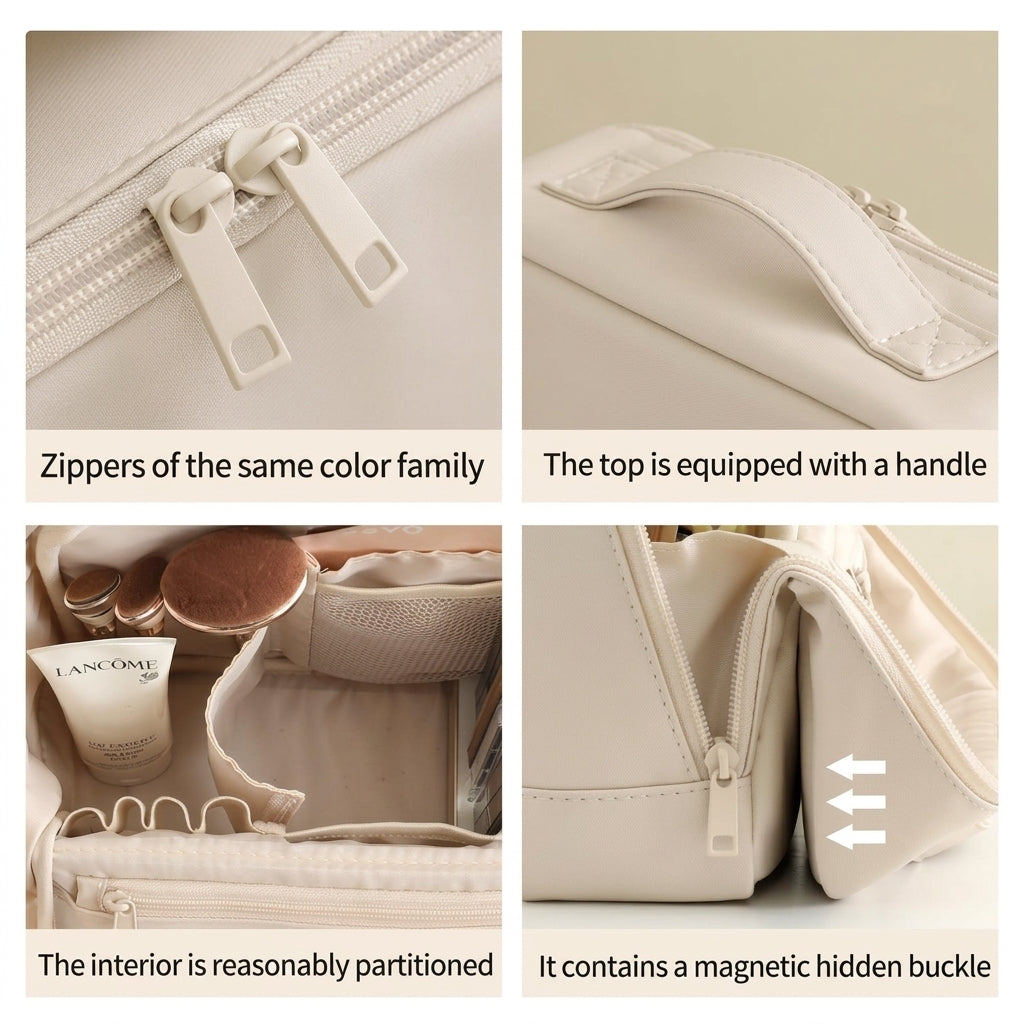 Minimalist Vanity Travel Makeup Bag