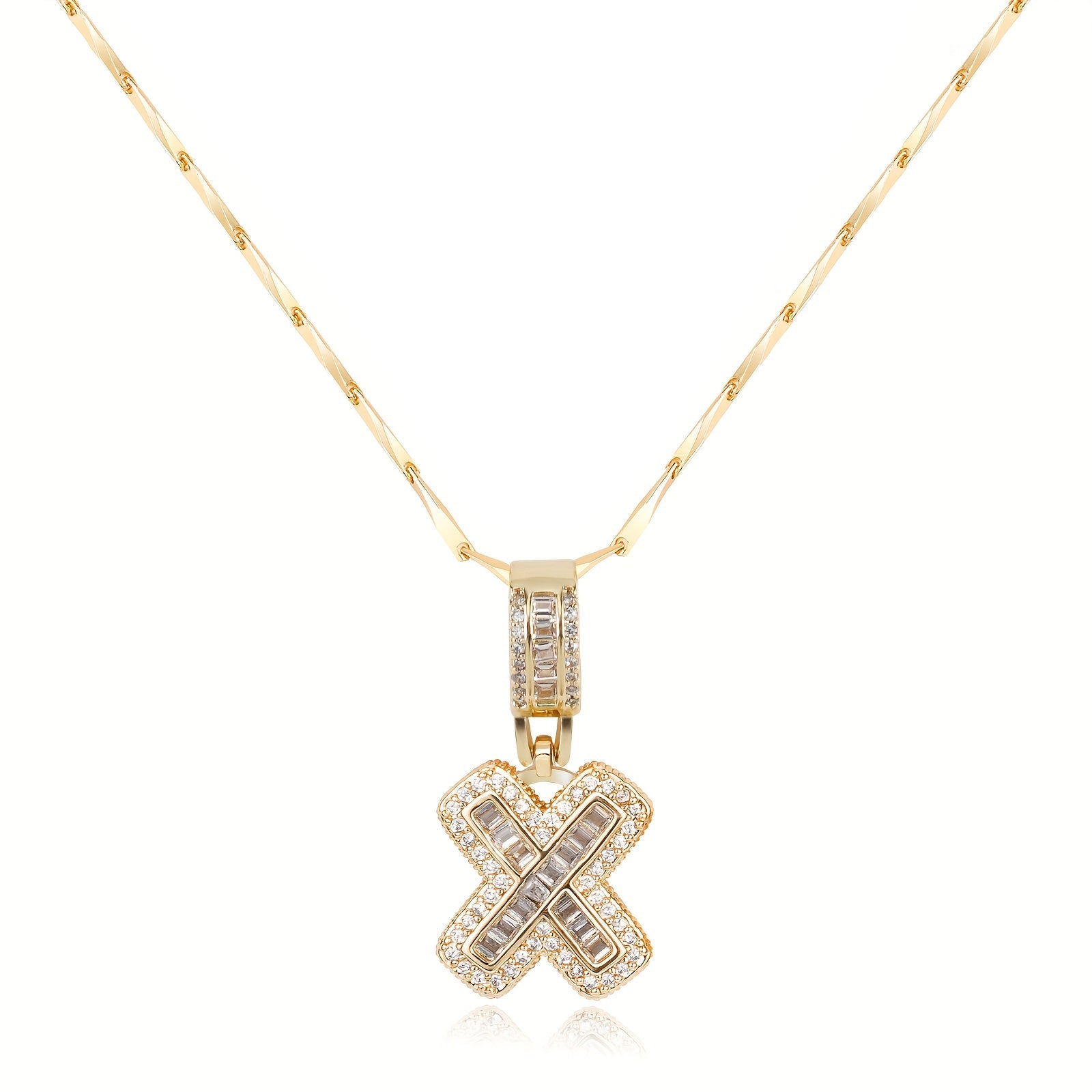 Bold Initial Necklace in gold
