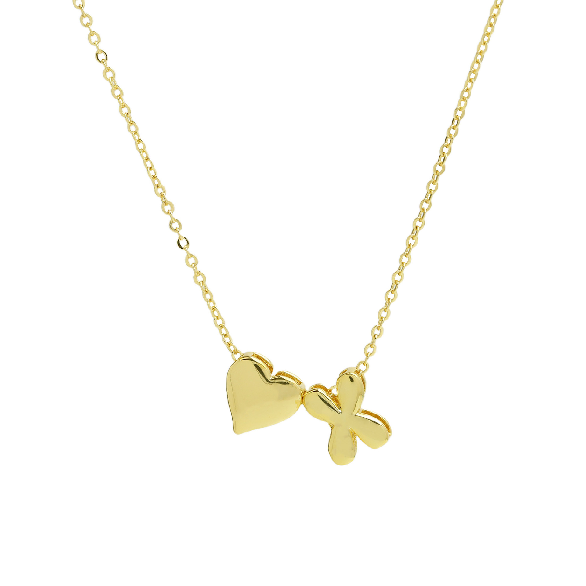 elegant statement love letter initial necklace