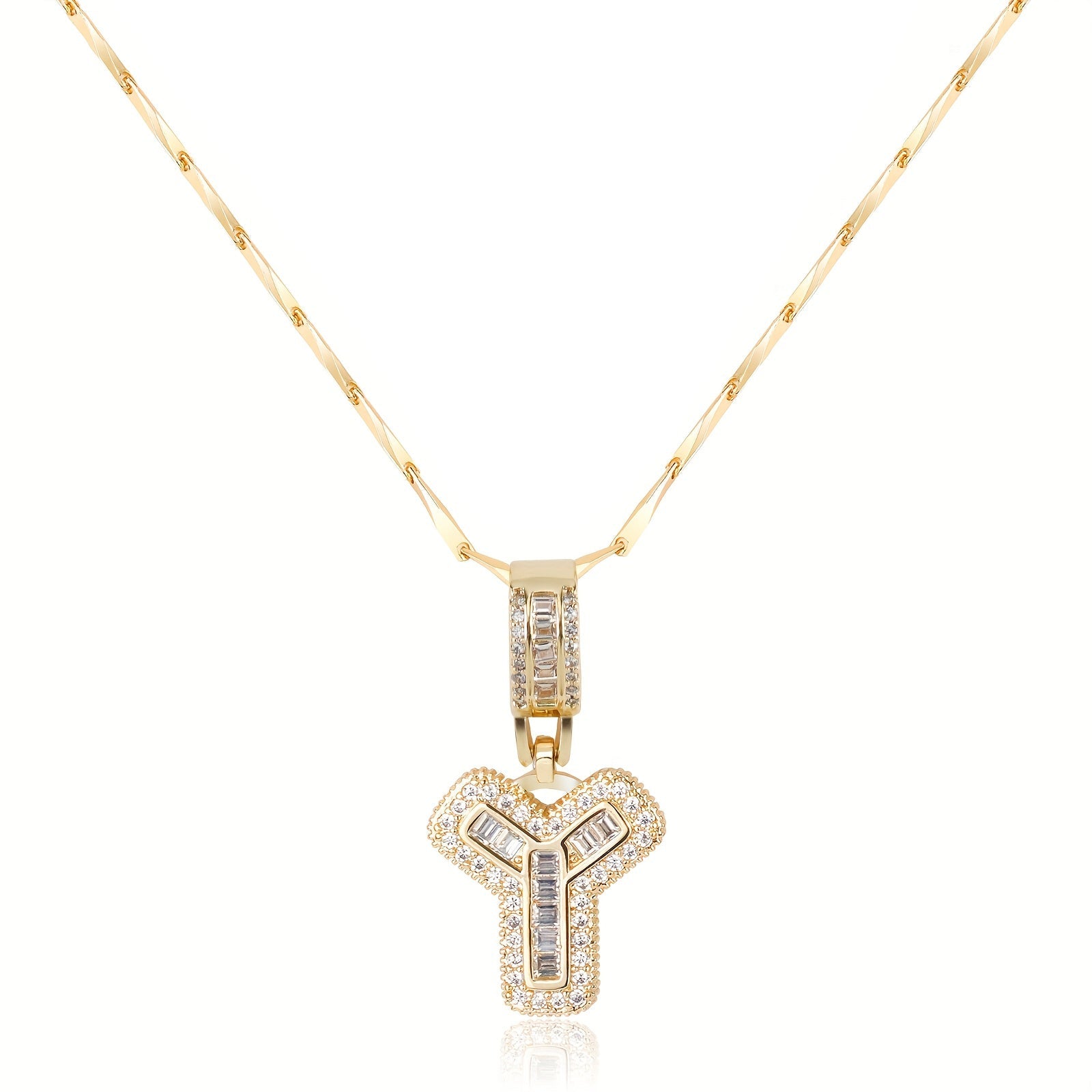 bold initial necklace
