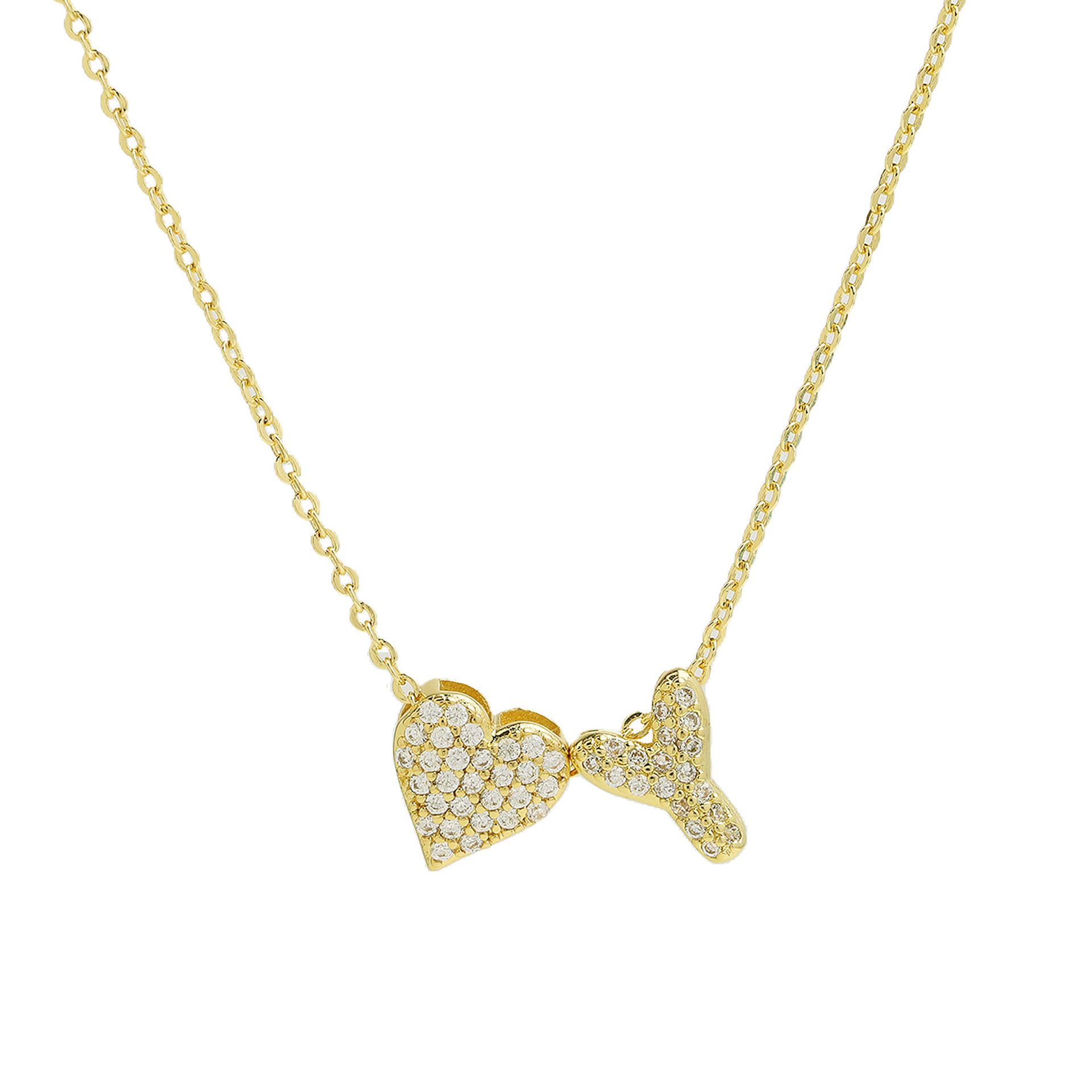 elegant statement love letter initial necklace