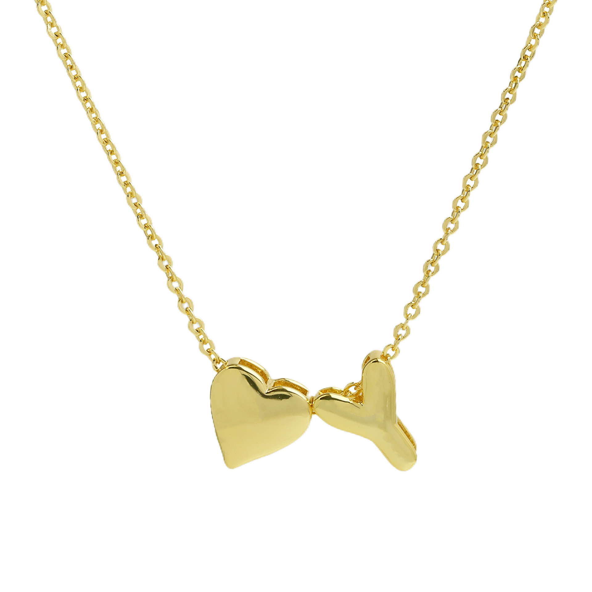 elegant statement love letter initial necklace
