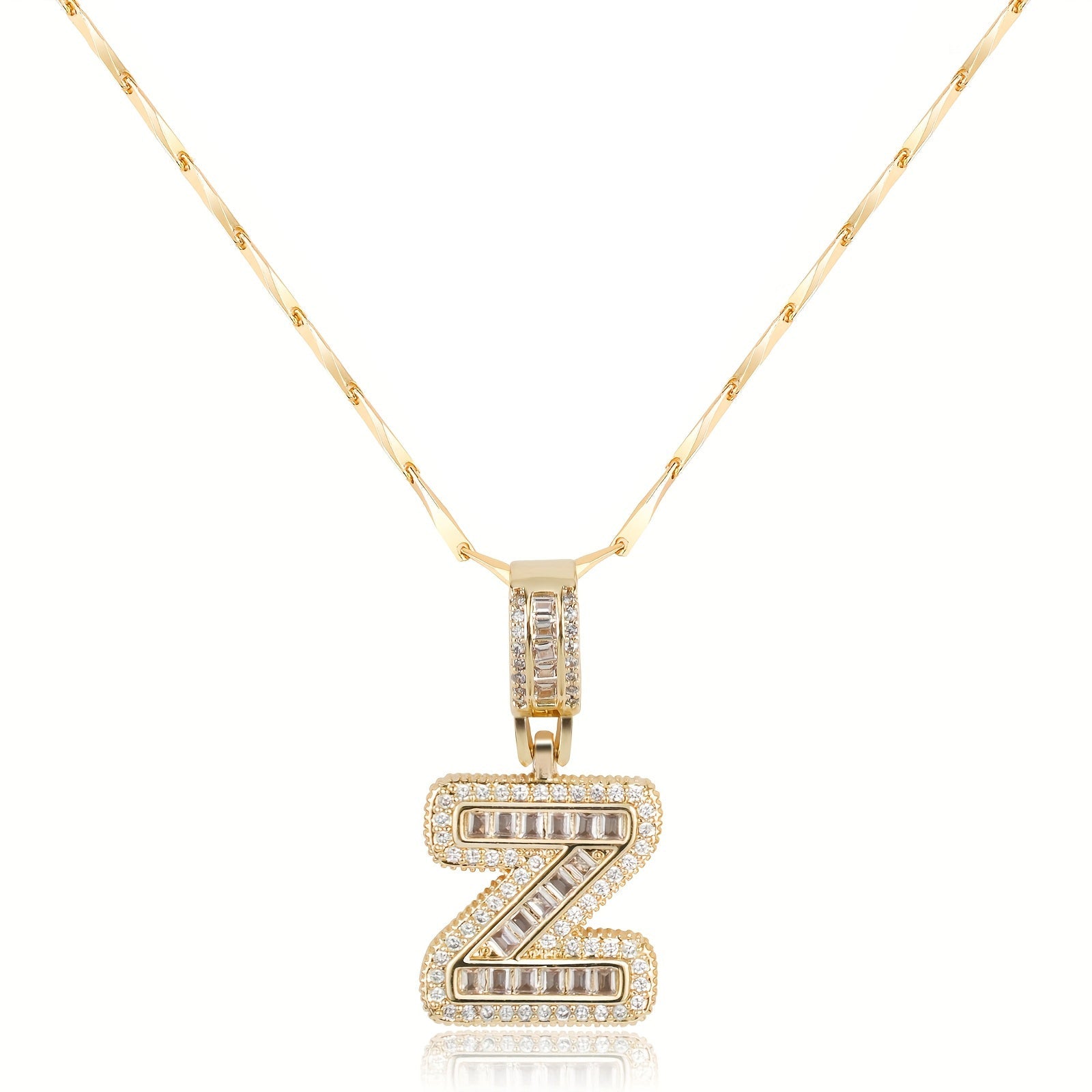 bold initial necklace