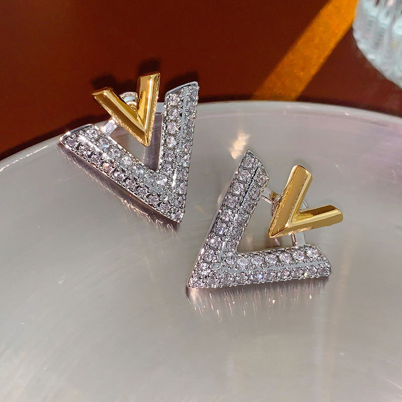 Classic Double V "" Earrings