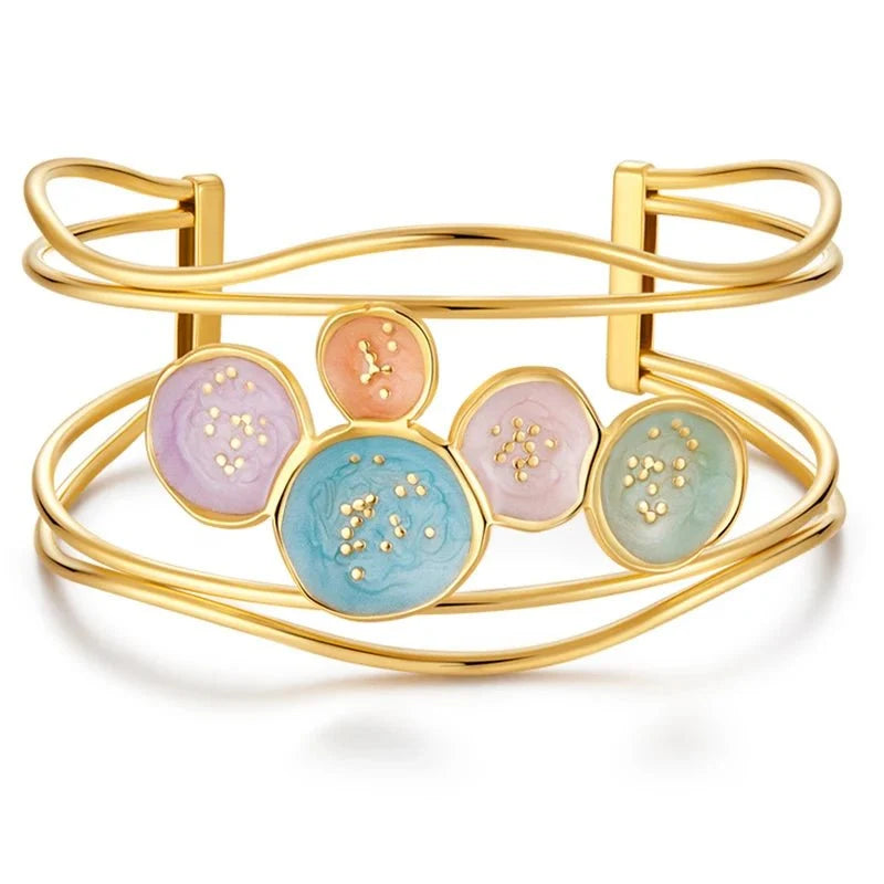 classy floral bangle bracelets