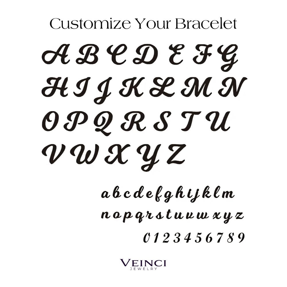 Customized Name & Birthstone Chain Bracelet in gold