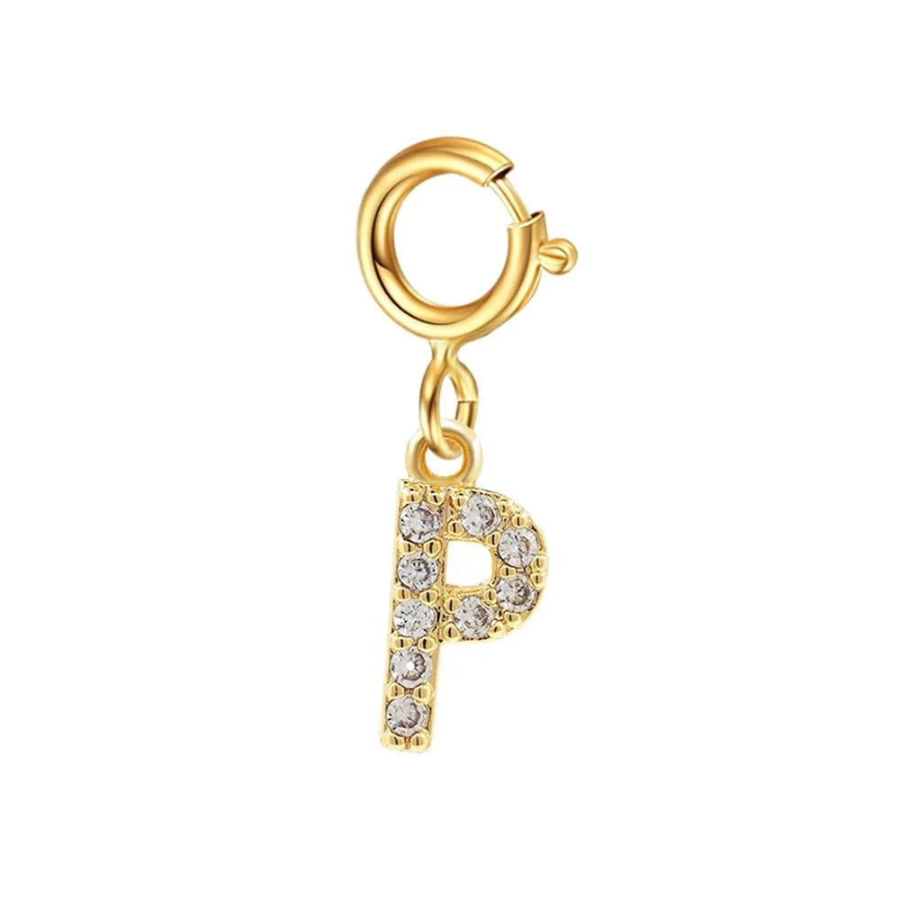 dainty cuban figaro chain letter initial bracelet