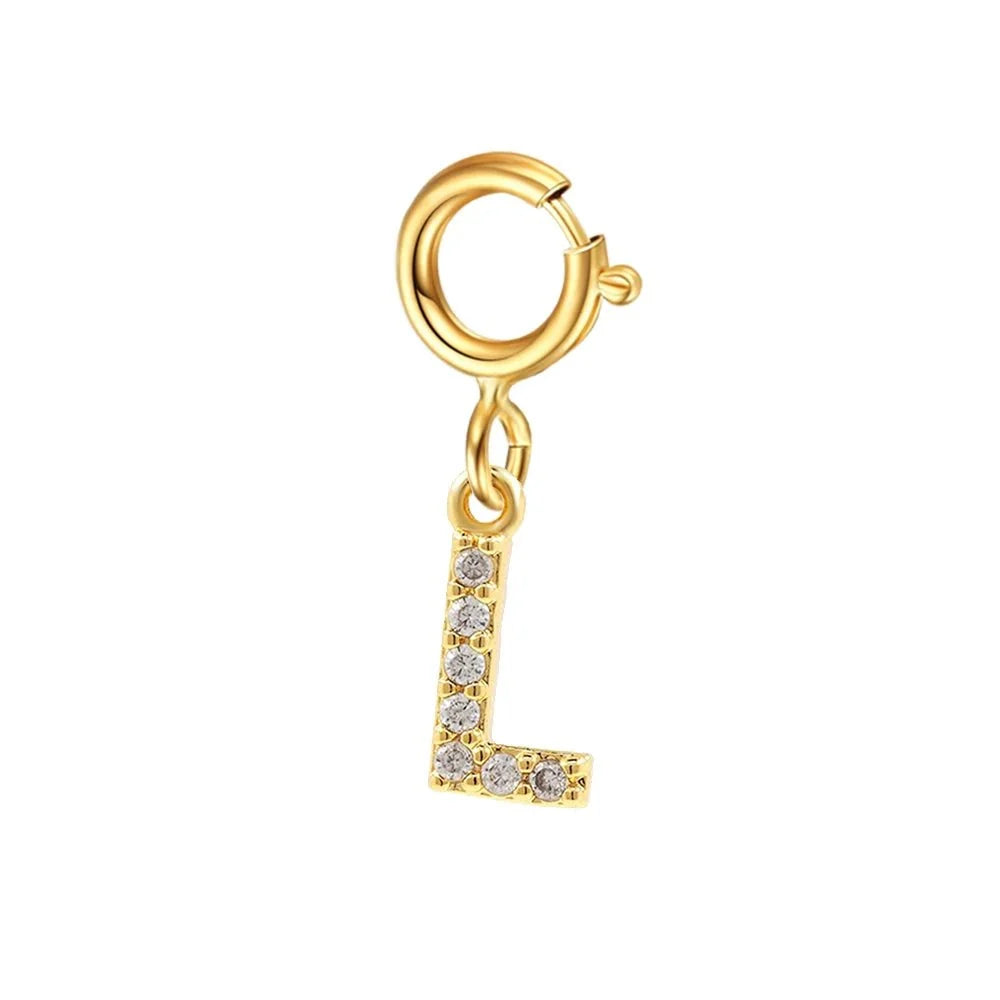 dainty cuban figaro chain letter initial bracelet