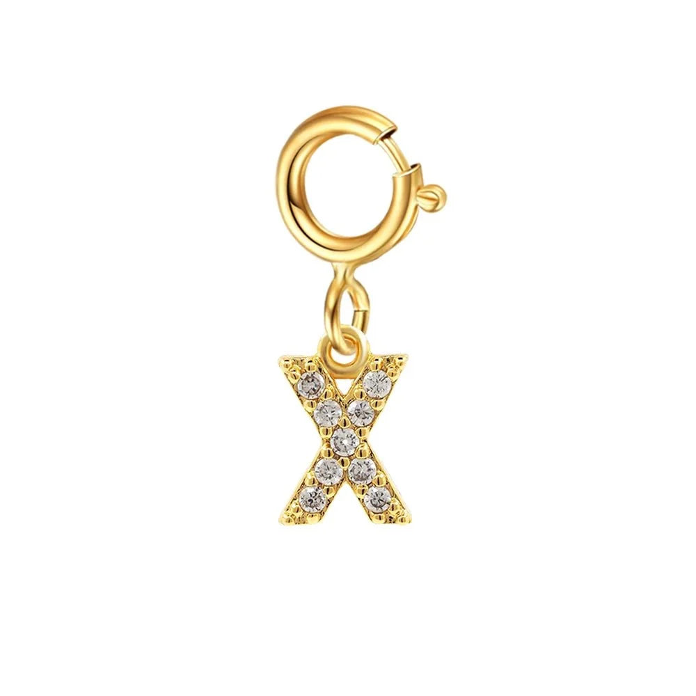 dainty cuban figaro chain letter initial bracelet