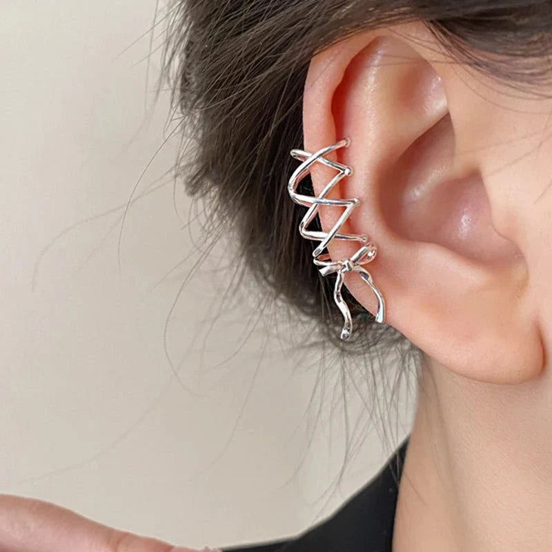 Dainty Ribbon Bow Ear Cuff