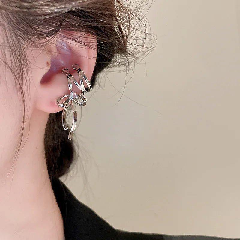 Dainty Ribbon Bow Ear Cuff