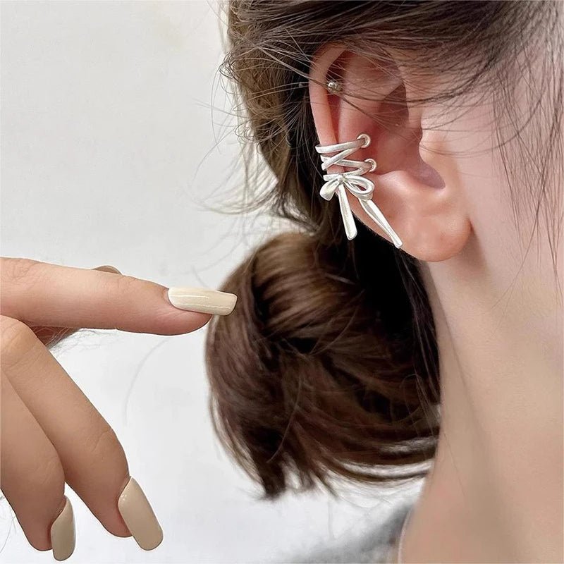 Dainty Ribbon Bow Ear Cuff