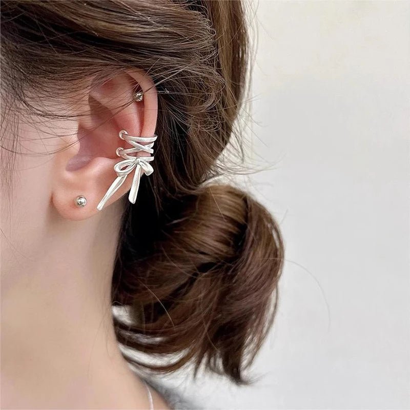 Dainty Ribbon Bow Ear Cuff