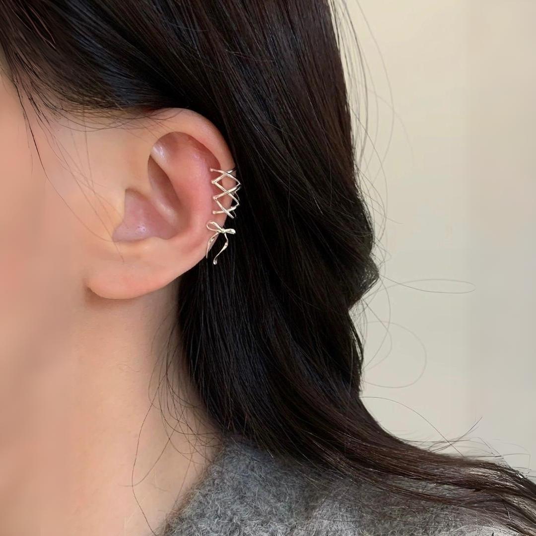 Dainty Ribbon Bow Ear Cuff