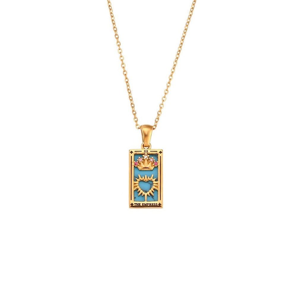dainty tarot charm necklaces