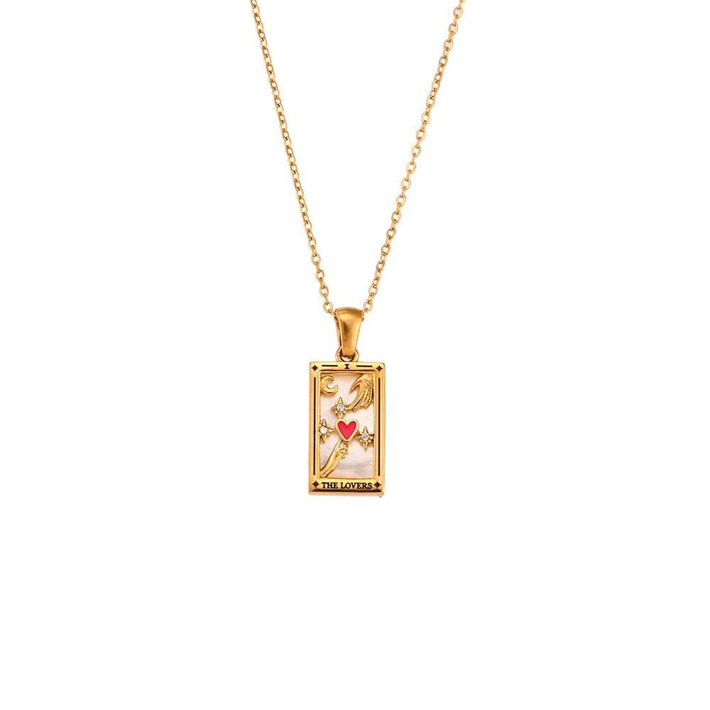 dainty tarot charm necklaces
