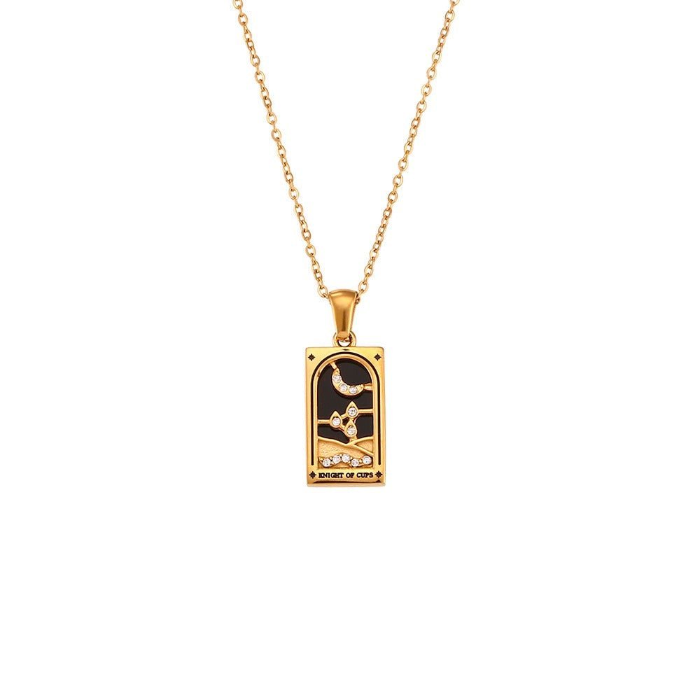dainty tarot charm necklaces