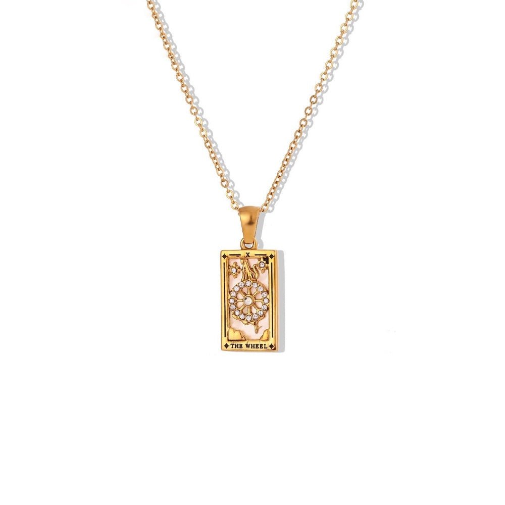 dainty tarot charm necklaces