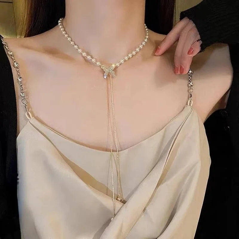Elegant Adjustable Butterfly Necklace