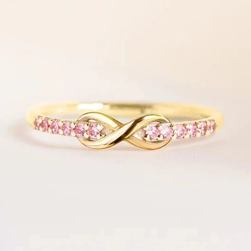 Forever Infinity Diamond Ring in gold