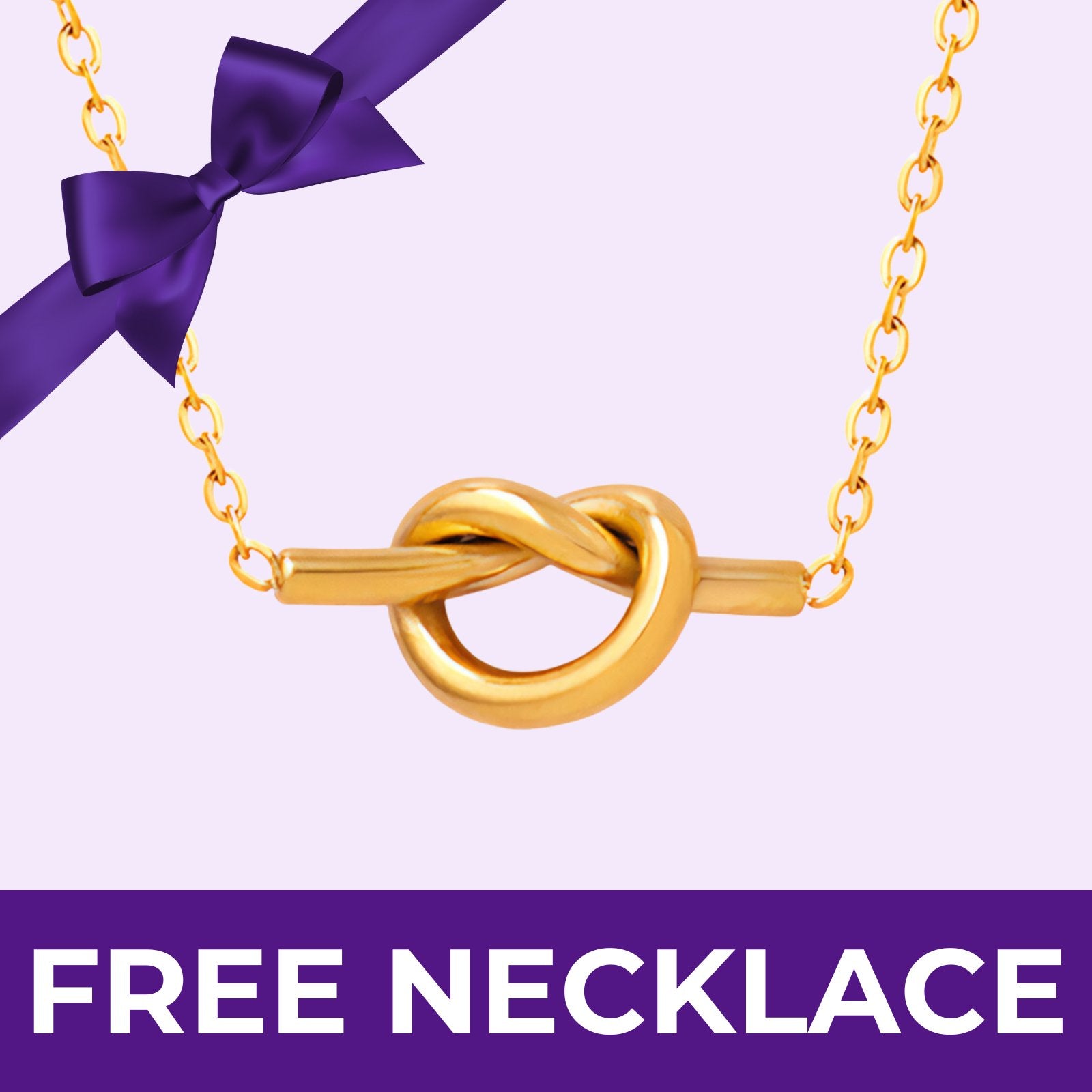 Free gift knot necklace