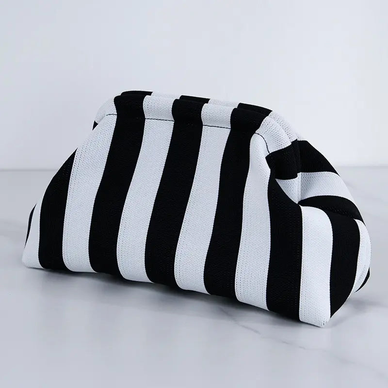 Striped Dumpling Bag