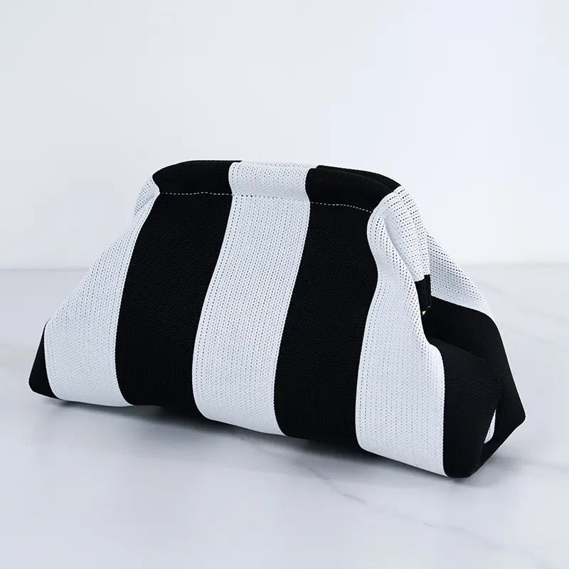Striped Dumpling Bag